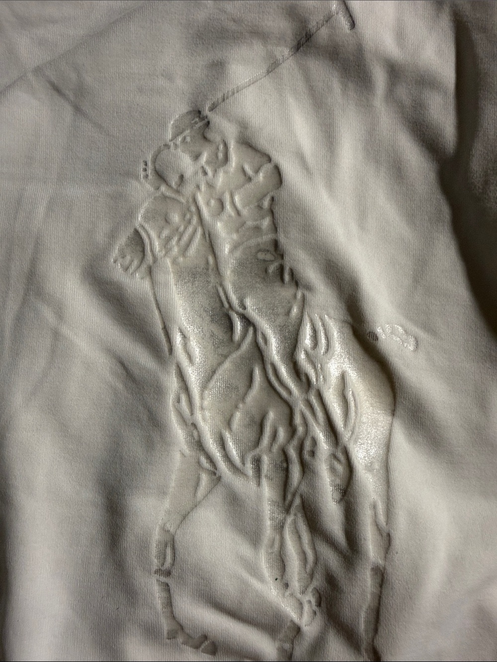 Tennis dress M Ralph Lauren White Embossed Polo Player